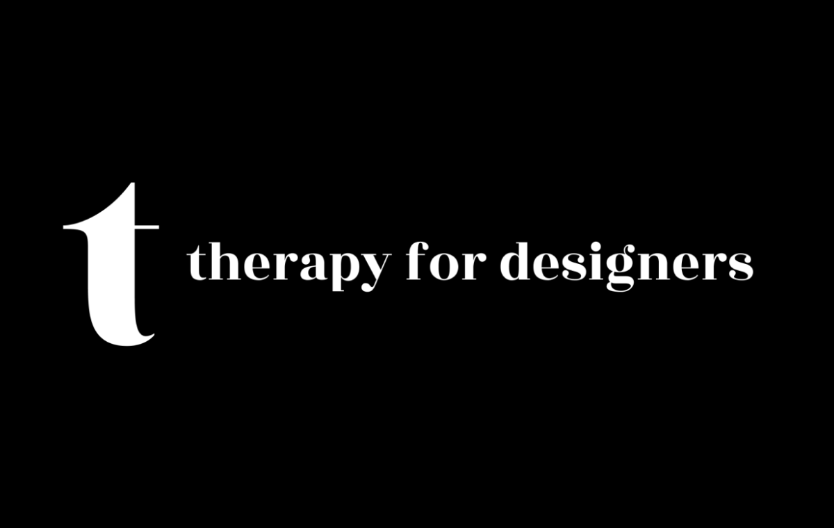 An image to promote the open house for Therapy for Designers